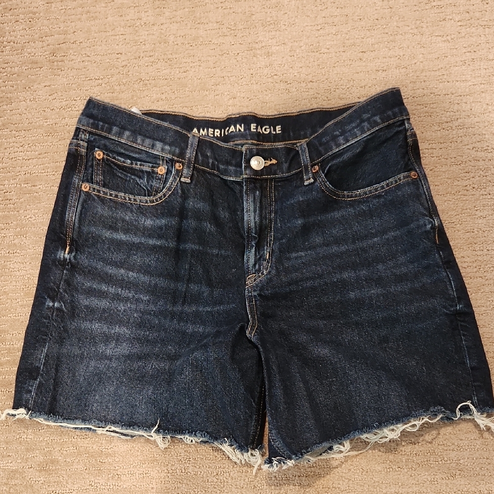 American Eagle Outfitters Dark Blue Jean Shorts